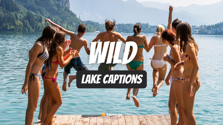 Wild Lake Captions for Instagram